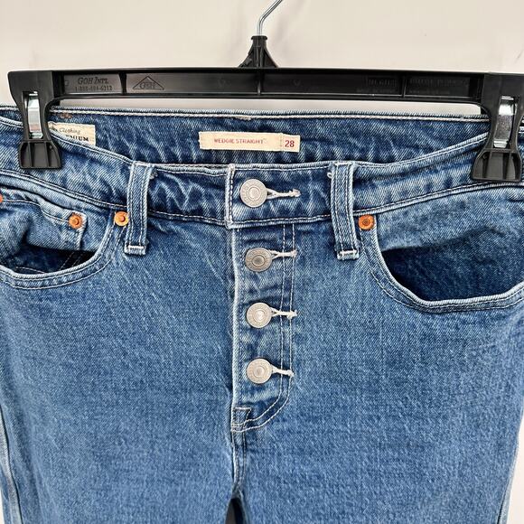 LEVI'S Wedgie Straight Denim Jean // 28x26 26995-0000 - Picture 7 of 11